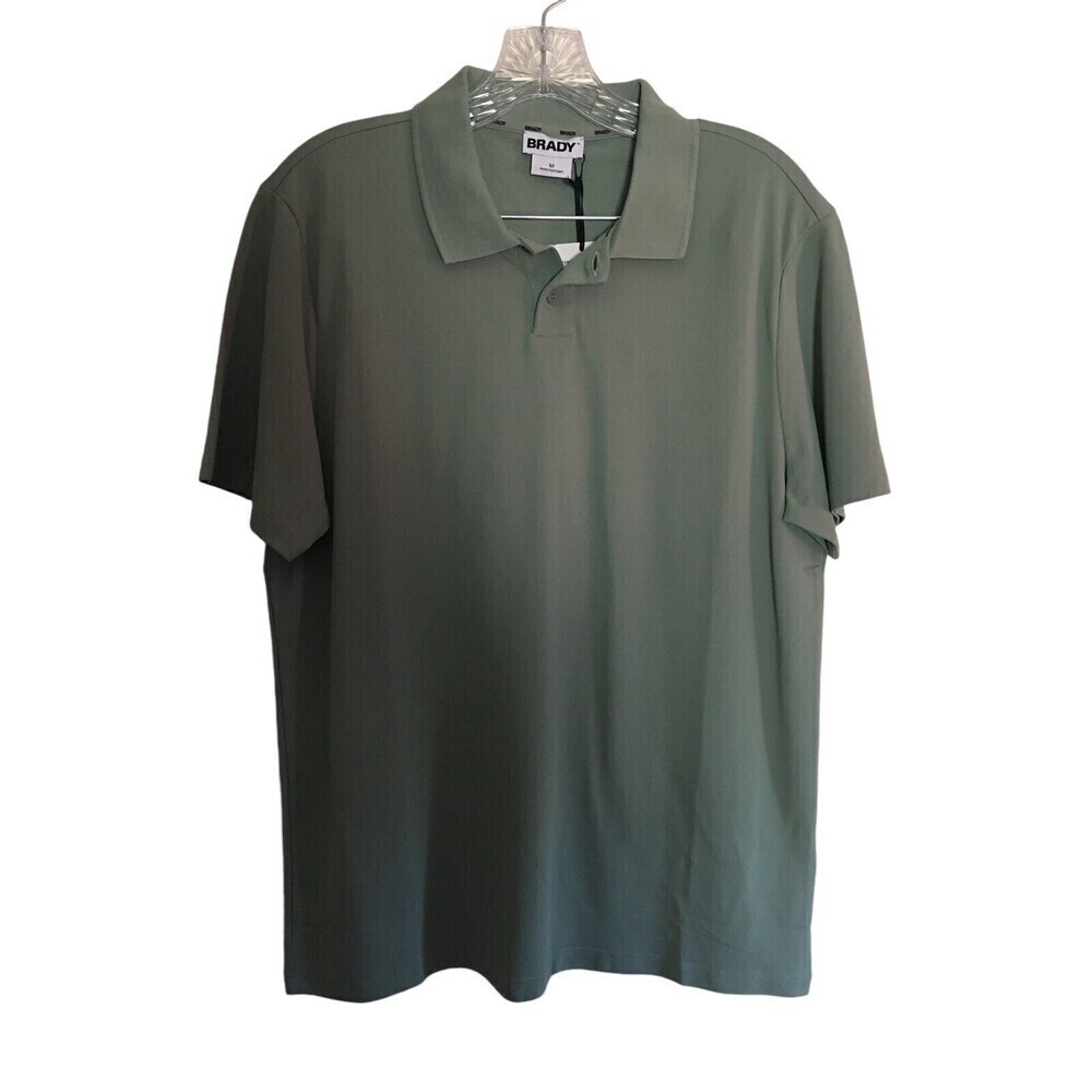 Tom Brady Brand Polo Shirt Men's Size Small Zero Hydro Yarn Short Sleeve Green
